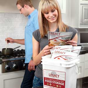 32 Serving 72 Hour Emergency Food Kit Bucket 9 lbs Pouches - BeReadyFoods.com