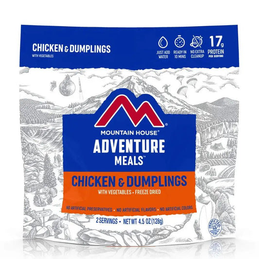 Freeze Dried Chicken and Dumplings 4.5 oz Pouch - BeReadyFoods.com