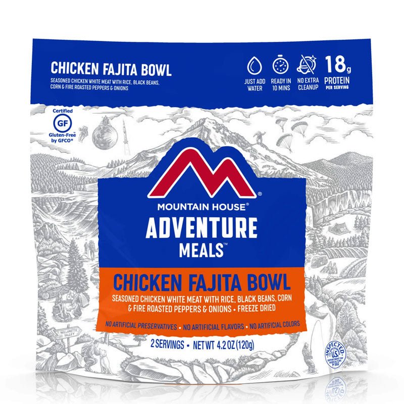Freeze Dried Chicken Fajita Bowl 4.2 oz Pouch - BeReadyFoods.com