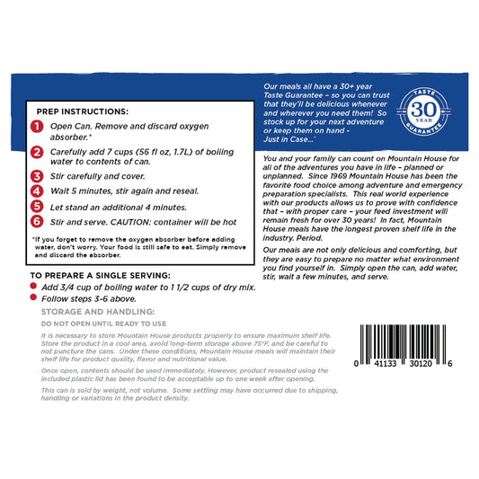 Mountain House Classic Spaghetti With Meat Sauce FD 14.8 oz #10 - BeReadyFoods.com