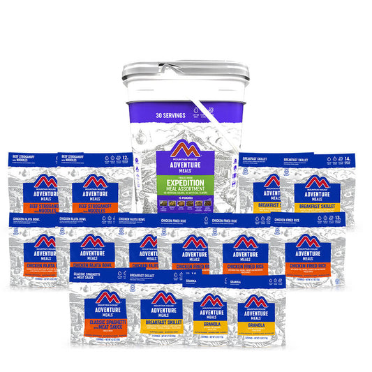 Mountain House Expedition Bucket Meal Assortment 15 Pouches - BeReadyFoods.com