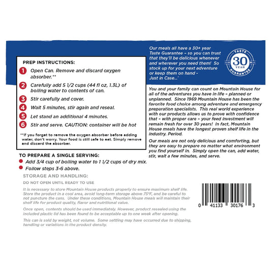 Mountain House Mexican Adobo FD 16 oz #10 - BeReadyFoods.com