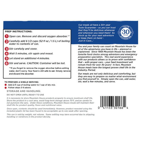 Mountain House Rice and Chicken FD 19 oz #10 - BeReadyFoods.com