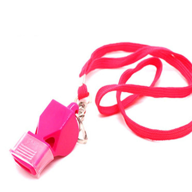 Hot Pink Whistle with Lanyard 