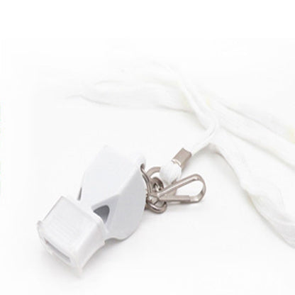 White Whistle with Lanyard 