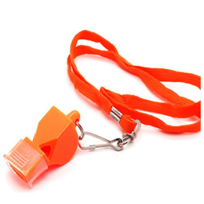 Orange Whistle with Lanyard 