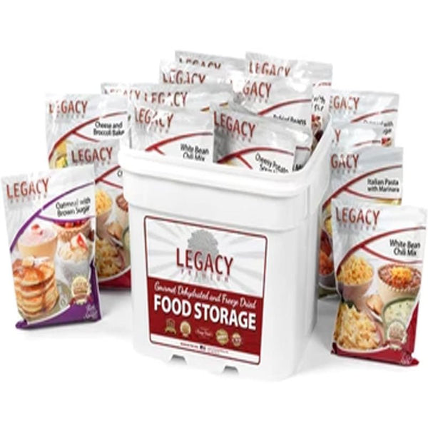 120 Serving Breakfast Lunch Dinner Bucket 31 lbs Pouches - BeReadyFoods.com