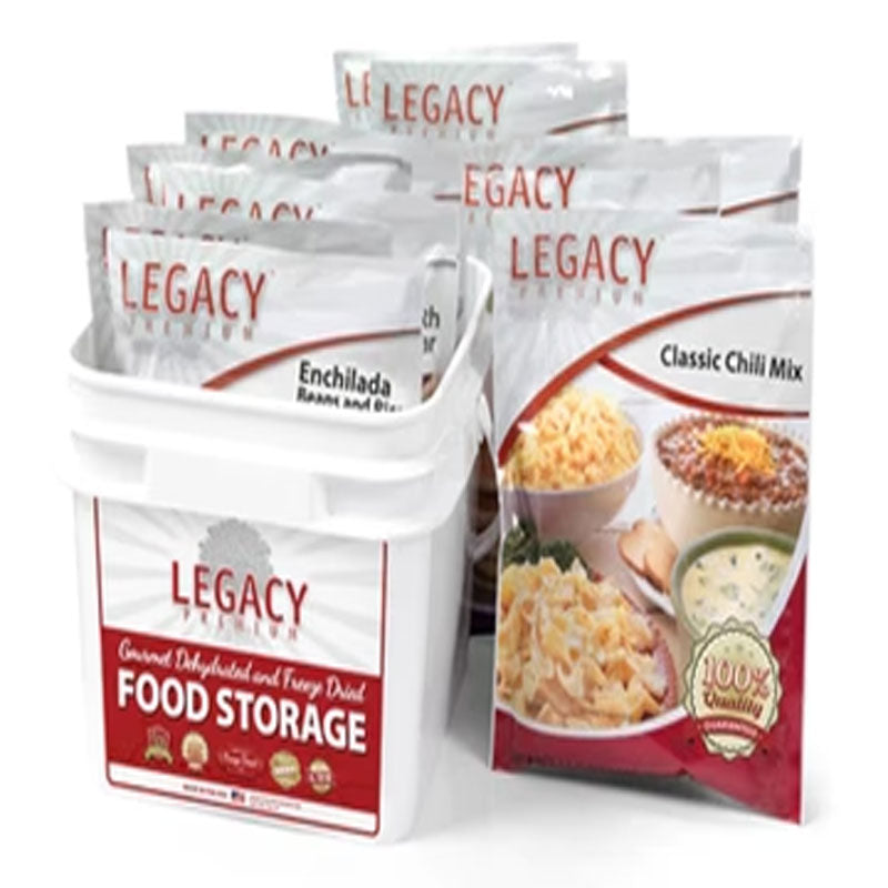 32 Serving Gluten Free 72 Hour Emergency Food Kit Bucket 9 lbs Pouches Legacy