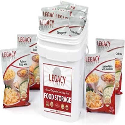 60 Serving Entree Bucket 17 lbs Pouches Legacy