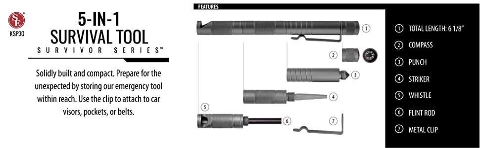 5-1 Compact Survival Tool - BeReadyFoods.com