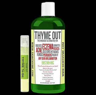 Thyme Out 8 oz with Refillable 1/4 oz "To Go" Thyme Out