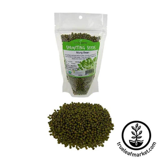 Sprouting Seeds Non-GMO Organic Mung Beans 8 oz True Leaf