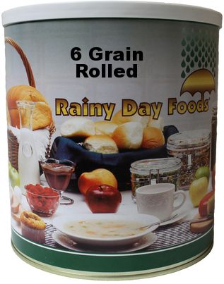 6 Grain Rolled Cereal 48 oz #10 - BeReadyFoods.com