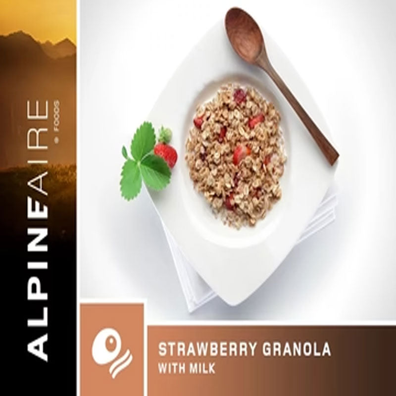 Strawberry Granola with Milk 6.5 oz Pouch BeReadyFoods.com