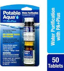 Potable Aqua Water Tablets 50 Count BeReadyFoods.com