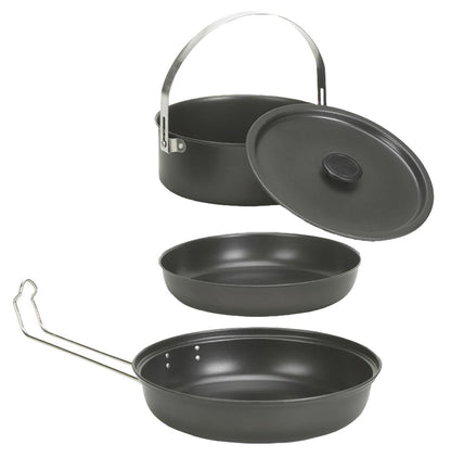 Black Granite Steel Cook Set / Mess Kit - BeReadyFoods.com