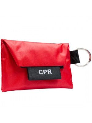 CPR Barrier & Pair of Vinyl Gloves in Carrying Case with Key Ring, - BeReadyFoods.com