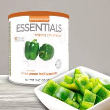 Emergency Essentials Freeze Dried Green Bell Pepper - BeReadyFoods.com