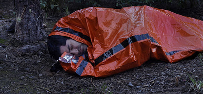 Emergency Sleeping Bag 84 X 36 Mylar Orange - BeReadyFoods.com