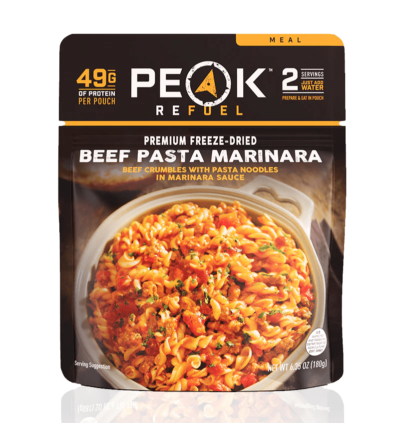 Freeze Dried Beef Pasta Marinara 6.35 oz Pouch - BeReadyFoods.com