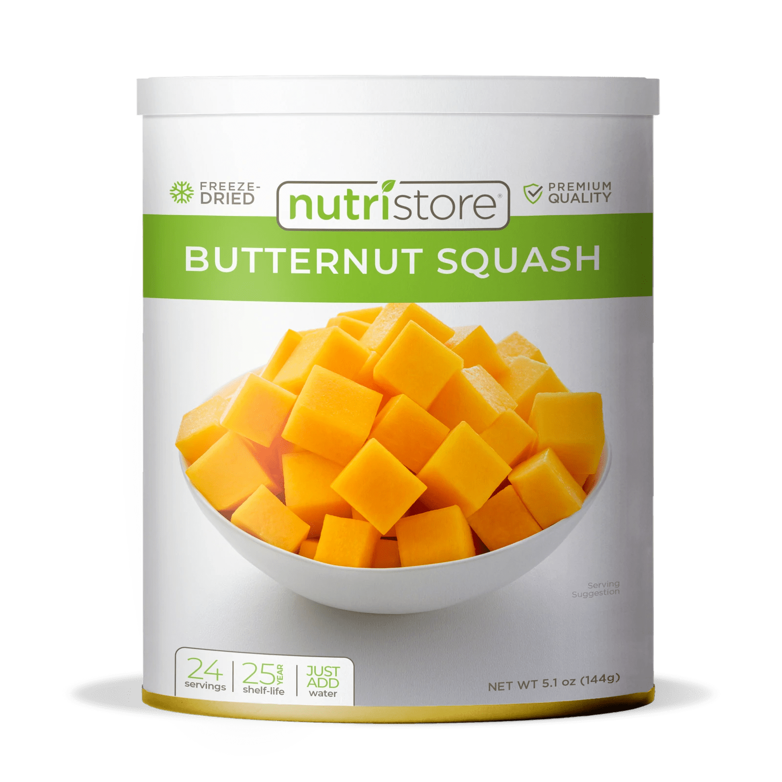 Freeze Dried Butternut Squash 5.07 oz #10 - BeReadyFoods.com