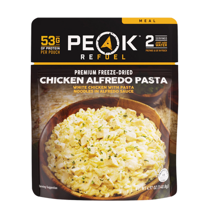 Freeze Dried Chicken Alfredo Pasta 4.97 oz Pouch - BeReadyFoods.com