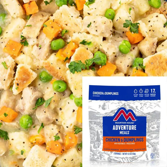 Freeze Dried Chicken and Dumplings 4.5 oz Pouch - BeReadyFoods.com