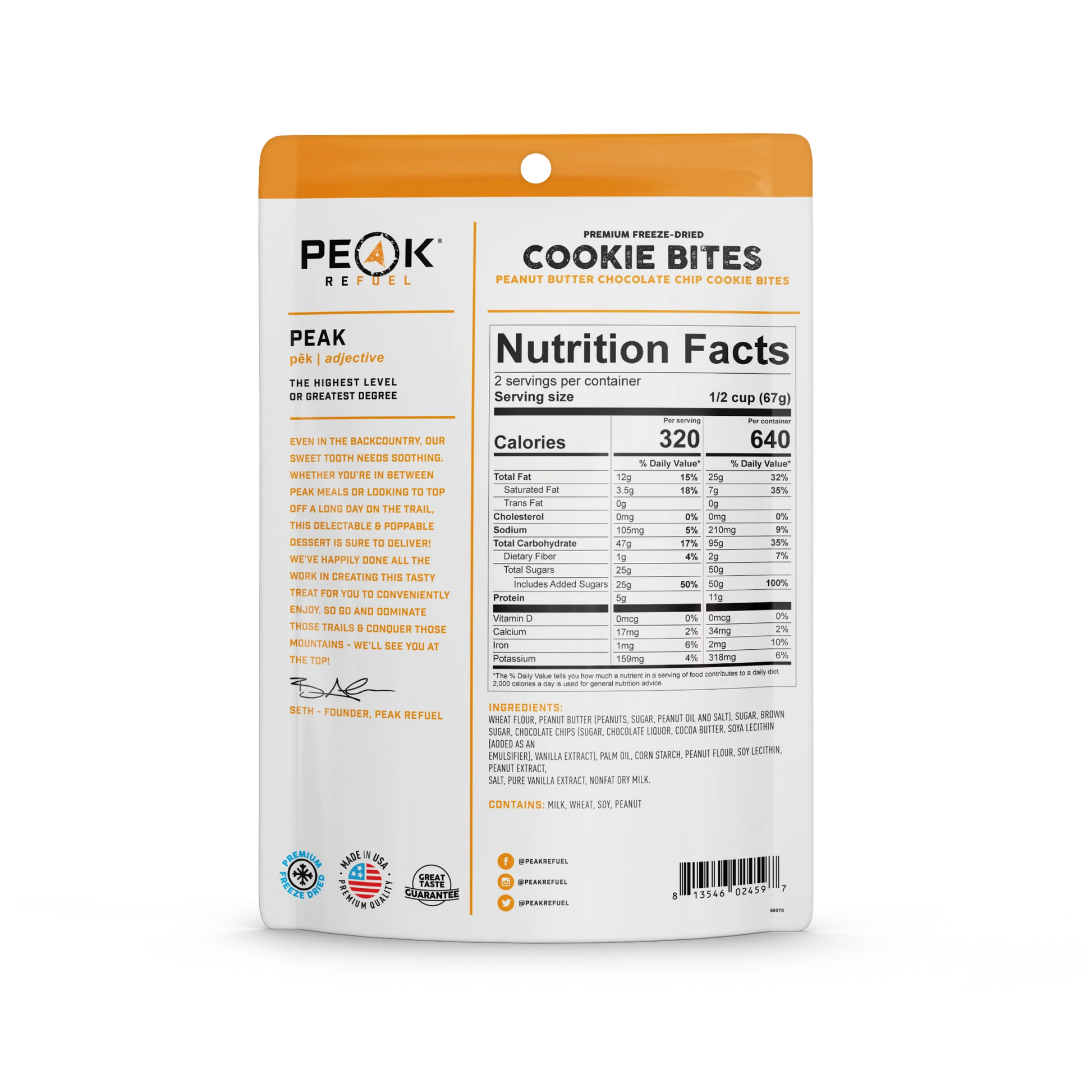 Freeze Dried Cookie Bites 4.72 oz Pouch - BeReadyFoods.com