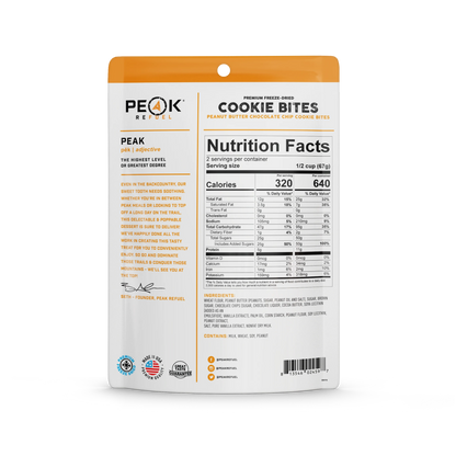 Freeze Dried Cookie Bites 4.72 oz Pouch - BeReadyFoods.com