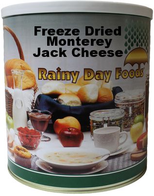 Freeze Dried Monterey Jack Cheese 37 oz #10 - BeReadyFoods.com