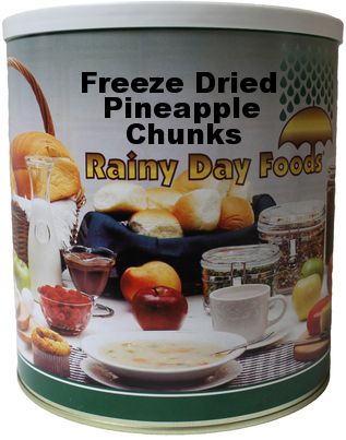 Freeze Dried Pineapple 16 oz #10 - BeReadyFoods.com