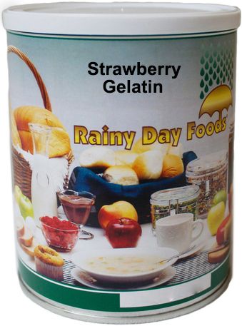 Gelatin Strawberry Flavored 96 oz #10 (Store Pickup Only) - BeReadyFoods.com