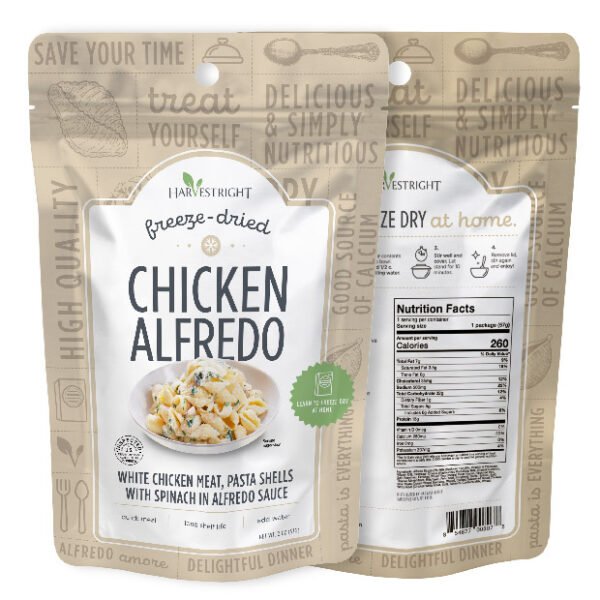 Harvest Right Freeze Dried Chicken Alfredo Single Serving 2oz. - BeReadyFoods.com