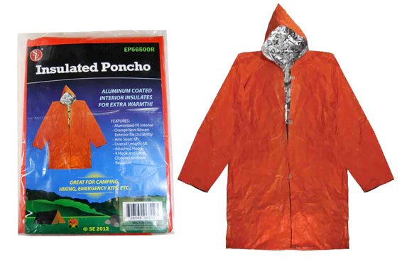 Insulated Aluminum Coated Poncho - BeReadyFoods.com