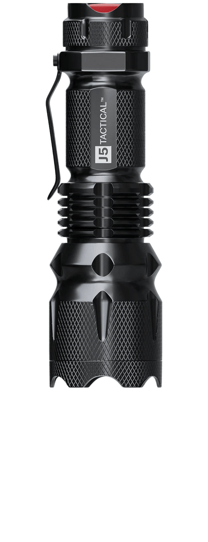 J5 Tactical Flashlight - BLACK - BeReadyFoods.com