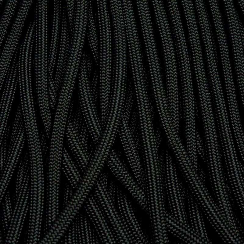 Jet Black 550 Paracord 100 feet Made in USA - BeReadyFoods.com