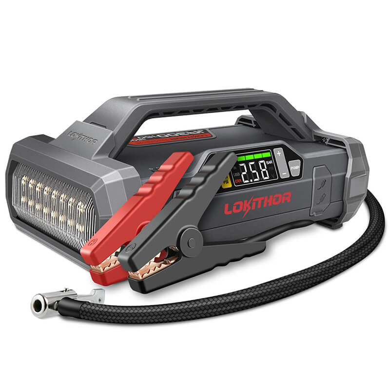 LOKITHOR JA301 Jump Starter with Air Compressor 2000A - BeReadyFoods.com