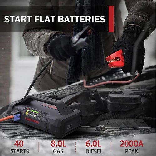 LOKITHOR JA301 Jump Starter with Air Compressor 2000A - BeReadyFoods.com