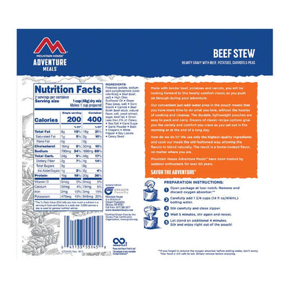 Mountain House Beef Stew 3.3 oz Pouch - BeReadyFoods.com