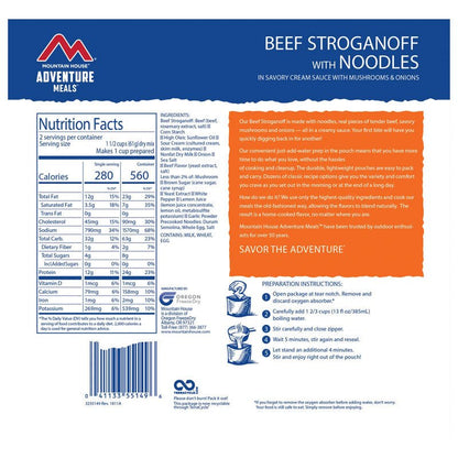 Mountain House Beef Stroganoff 4.3 oz Pouch - BeReadyFoods.com