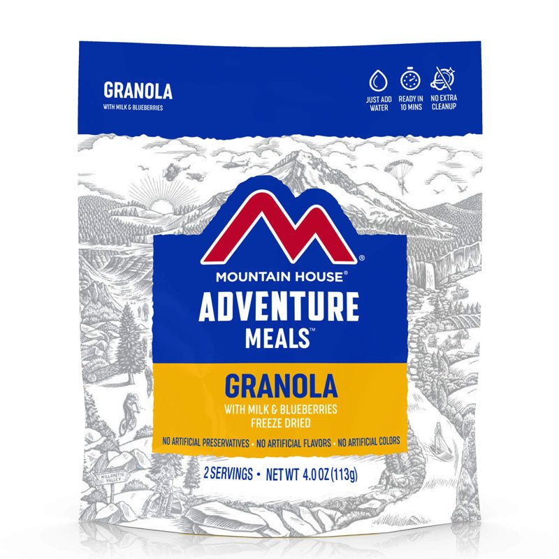 Mountain House Granola with Milk and Blueberries 4.0 oz Pouch - BeReadyFoods.com