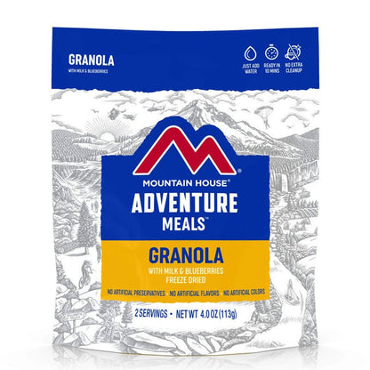 Mountain House Granola with Milk and Blueberries 4.0 oz Pouch - BeReadyFoods.com