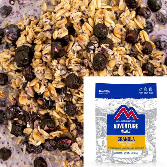 Mountain House Granola with Milk and Blueberries 4.0 oz Pouch - BeReadyFoods.com