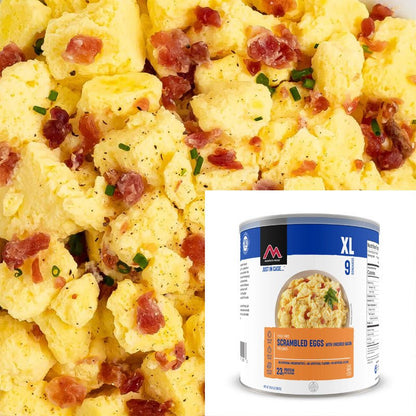 Mountain House Scrambled Eggs with Bacon FD 20.3 oz #10 - BeReadyFoods.com