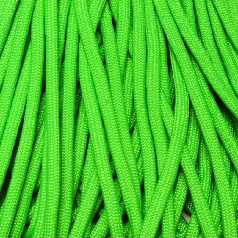 Neon Green 550 Paracord 100 feet Made in USA - BeReadyFoods.com