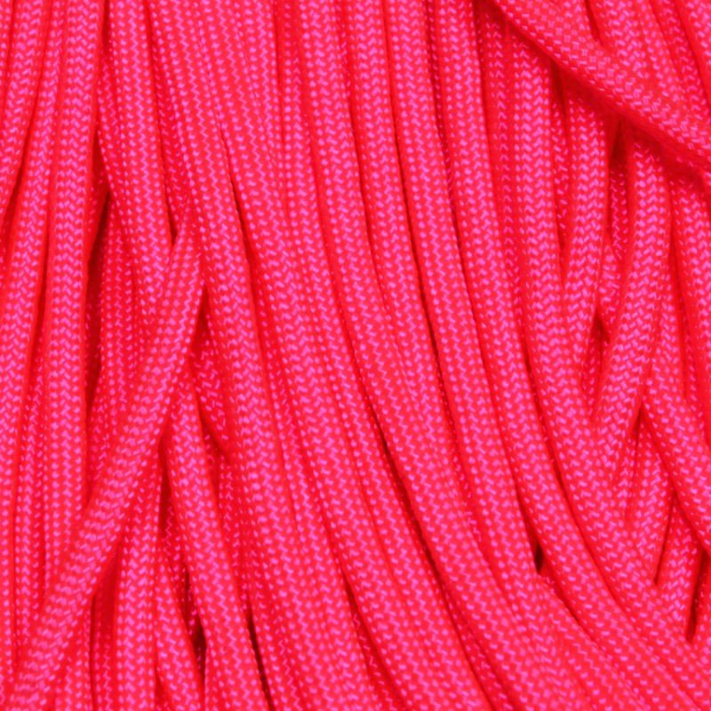 Neon Pink 550 Paracord 100 feet Made in USA. - BeReadyFoods.com