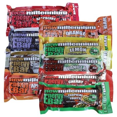 New Millennium Energy Bar Assorted 12 Pack (Totals 3600 Calories) - BeReadyFoods.com