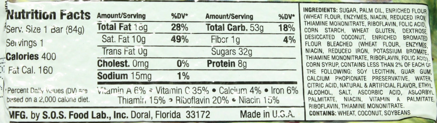 New Millennium Energy Bar Blueberry 400 Calories - BeReadyFoods.com