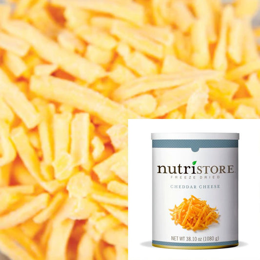 NutriStore Freeze Dried Cheddar Cheese 38.1 oz #10 - BeReadyFoods.com