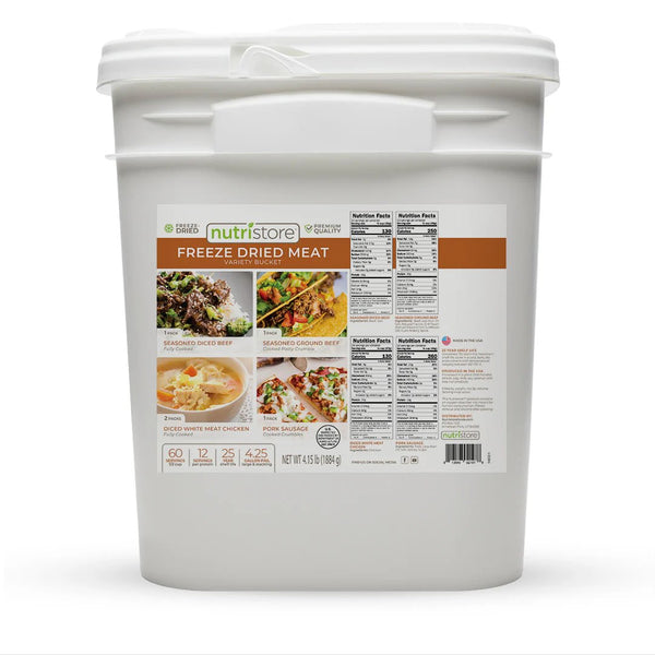 NutriStore Freeze Dried Meat Variety Bucket - BeReadyFoods.com